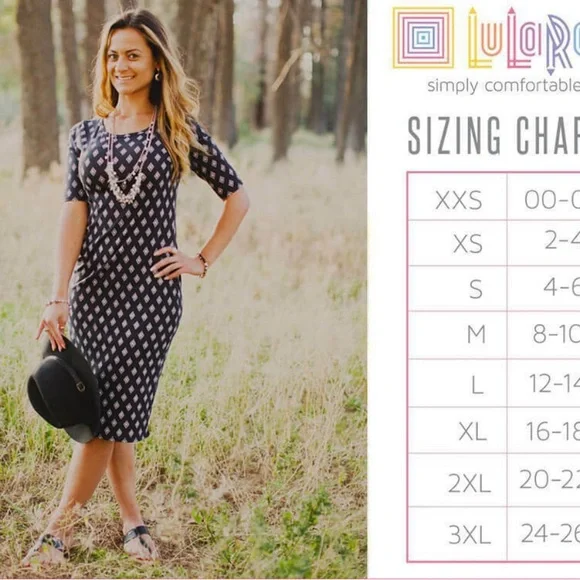 Brand New LuLaRoe Size XL Teal, Dark Teal & White Julia Dress - Picture 6 of 7